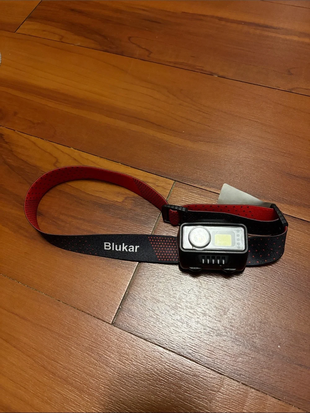 Blukar Black & Red LED Headlamp - Compact Hands-Free Lighting